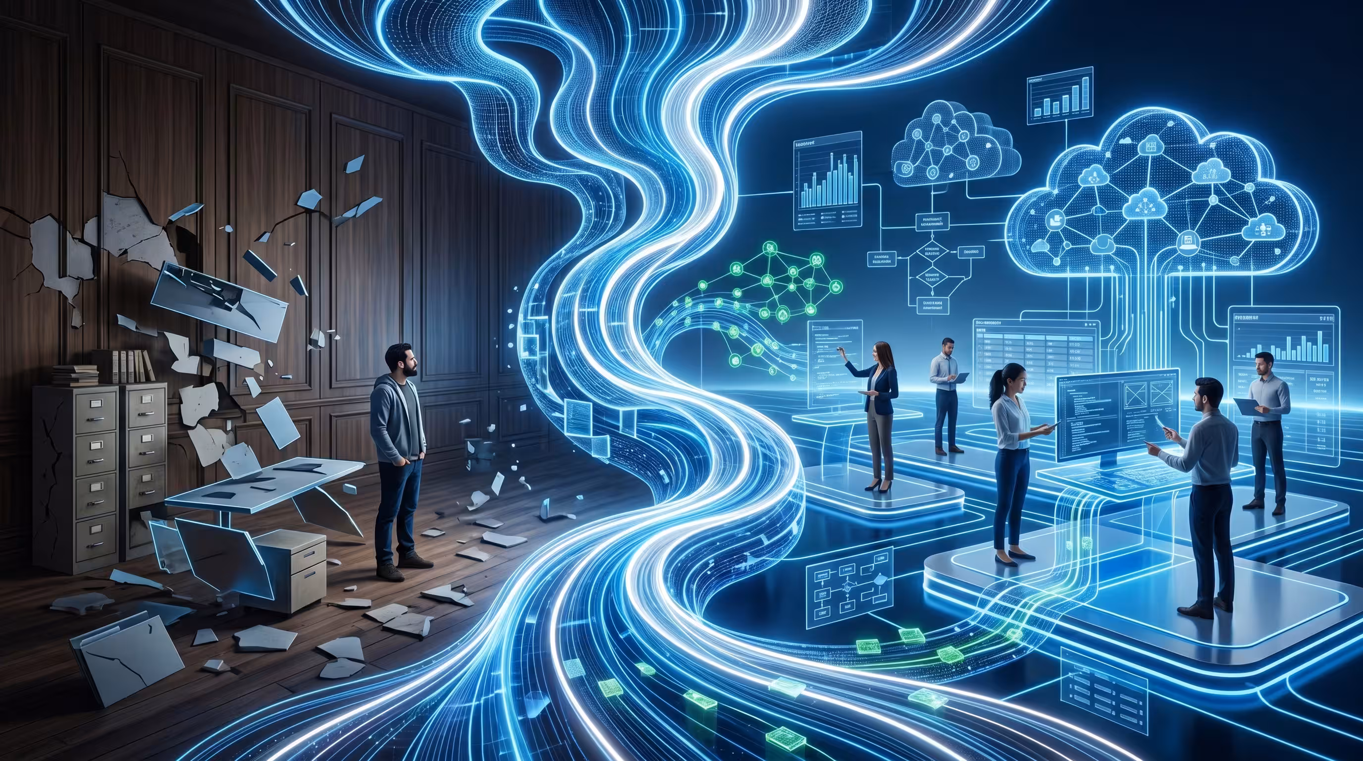 Development teams for efficient digital transformation