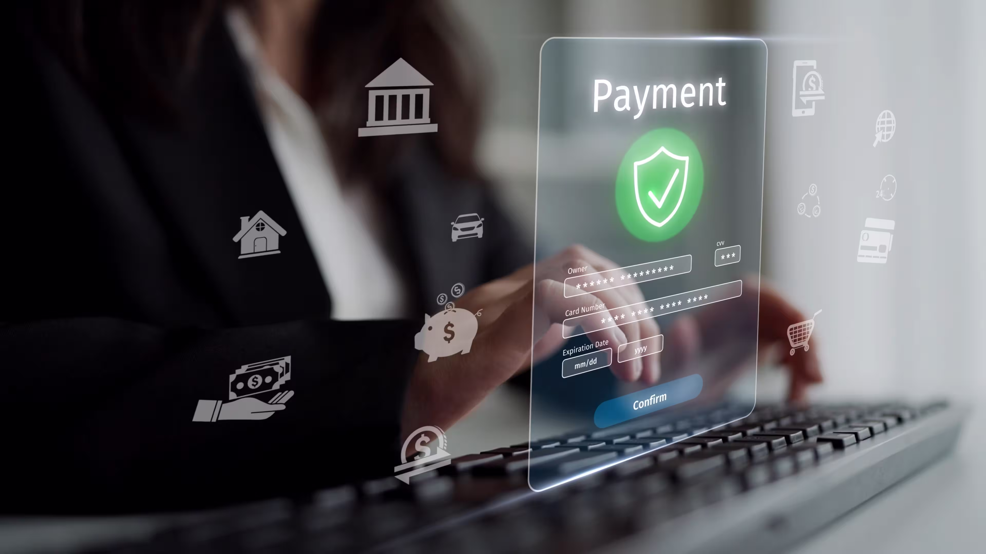 Authorization of online transactions: purchases, online payments, health account deposits.
