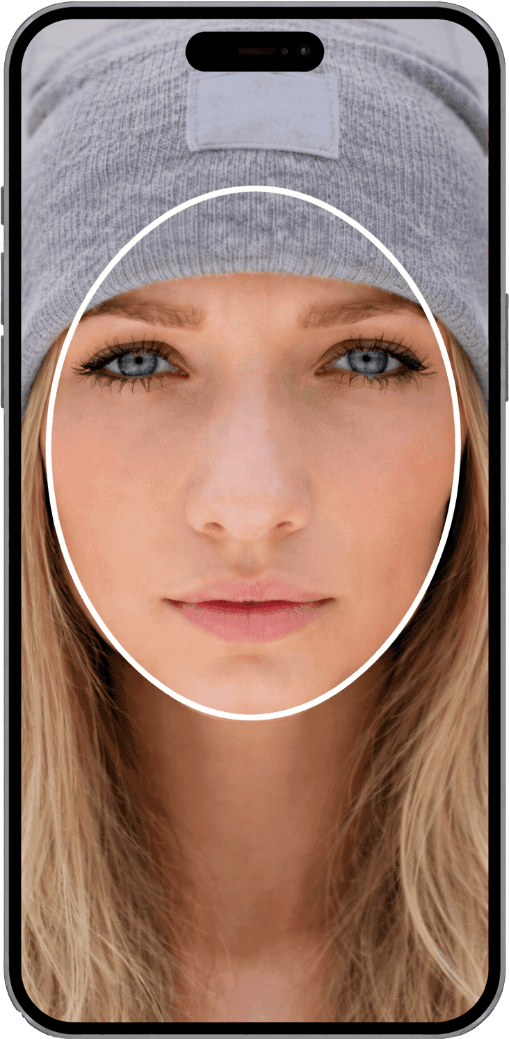 Biometry cell phone left