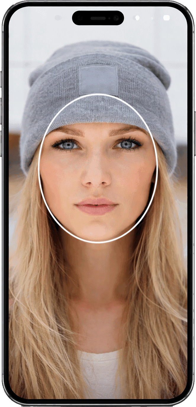 Biometry cell phone right